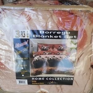 Queen 3 piece borrego set